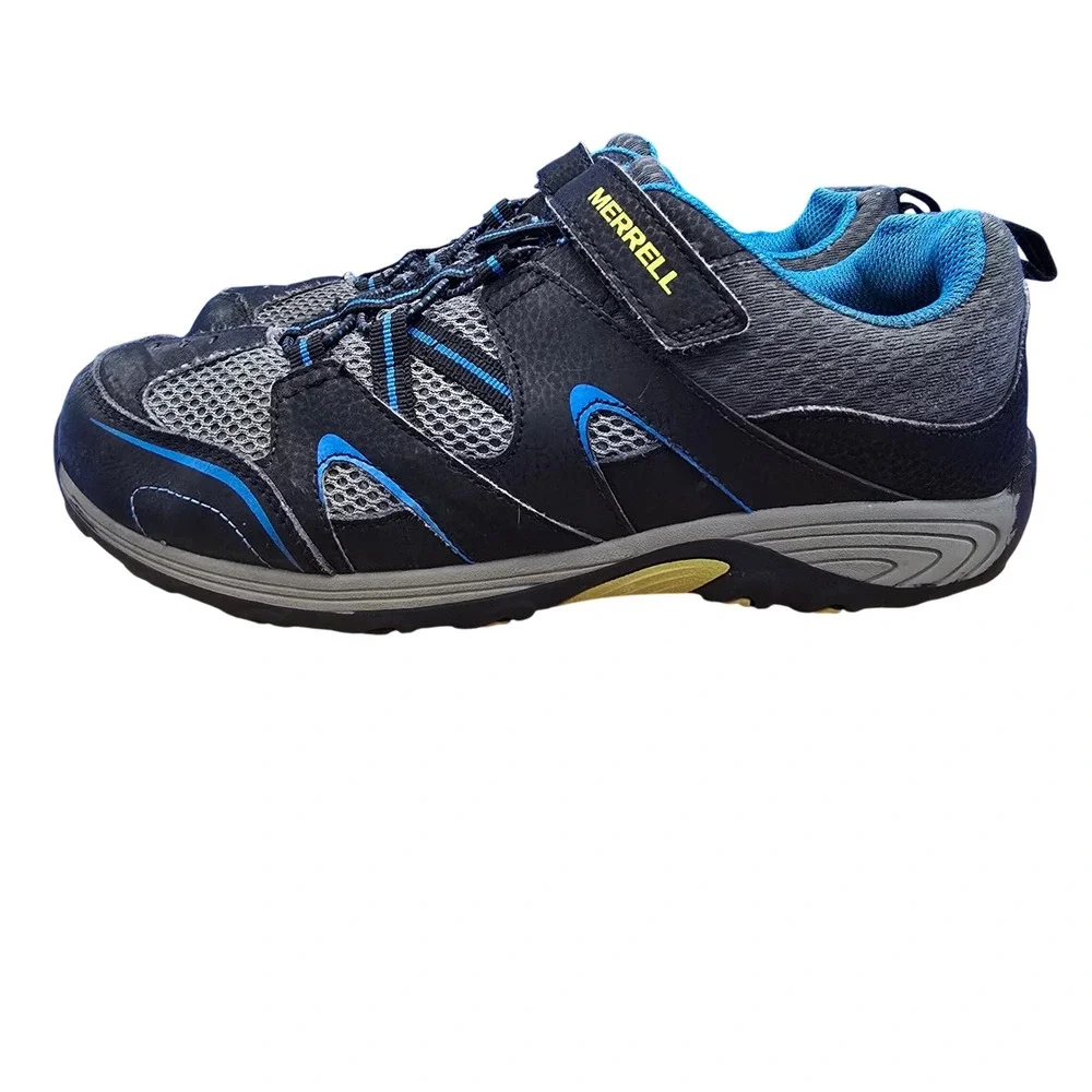 Merrell Men's Black Gray Blue Athletic Shoes